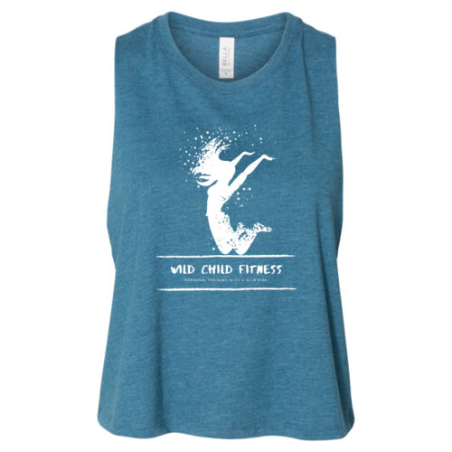 Wild Child Fitness - Women's Racerback Cropped Tank Thumbnail