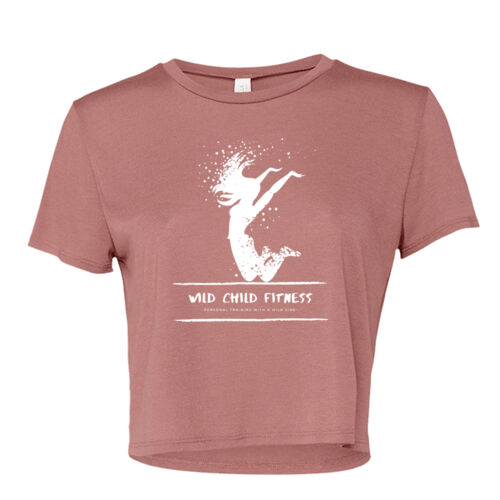 Wild Child Fitness - Women's Flowy Cropped Tee Thumbnail