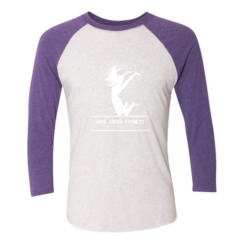Wild Child Fitness - Unisex Triblend Three-Quarter Sleeve Raglan Thumbnail